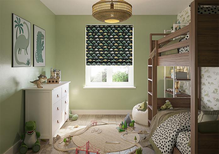 Roadtrip, Forest Green - Motorised Roman Blind - Image 8